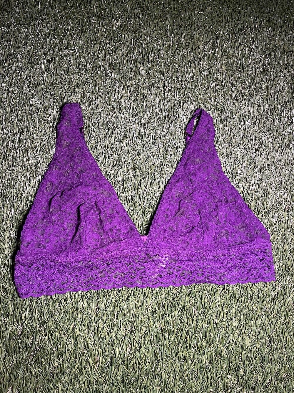 Victoria's Secret Purple Lace Bralette Women's Large